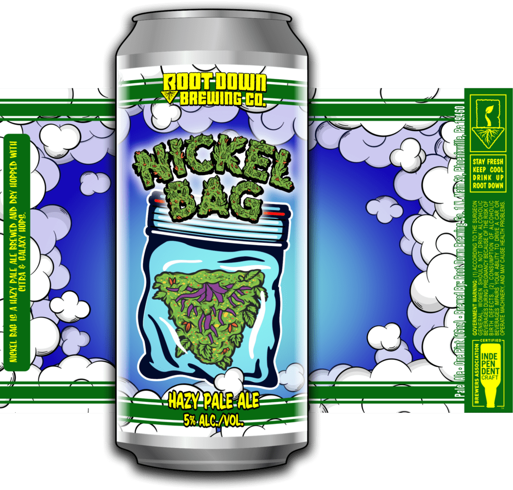 CansNickel Bag Root Down Brewing