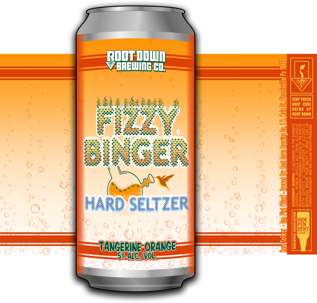 CansFB Tangerine Orange Root Down Brewing