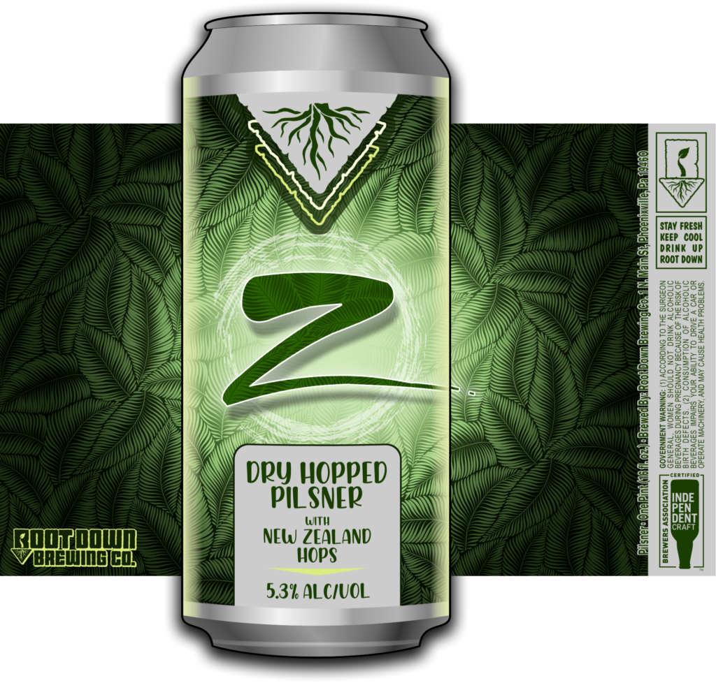 Cans- Z Pils - Root Down Brewing